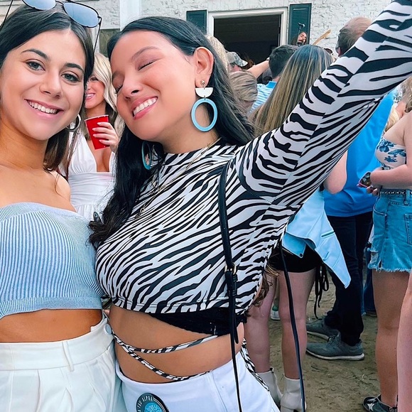 Zebra Print Crop Top - Picture 1 of 6